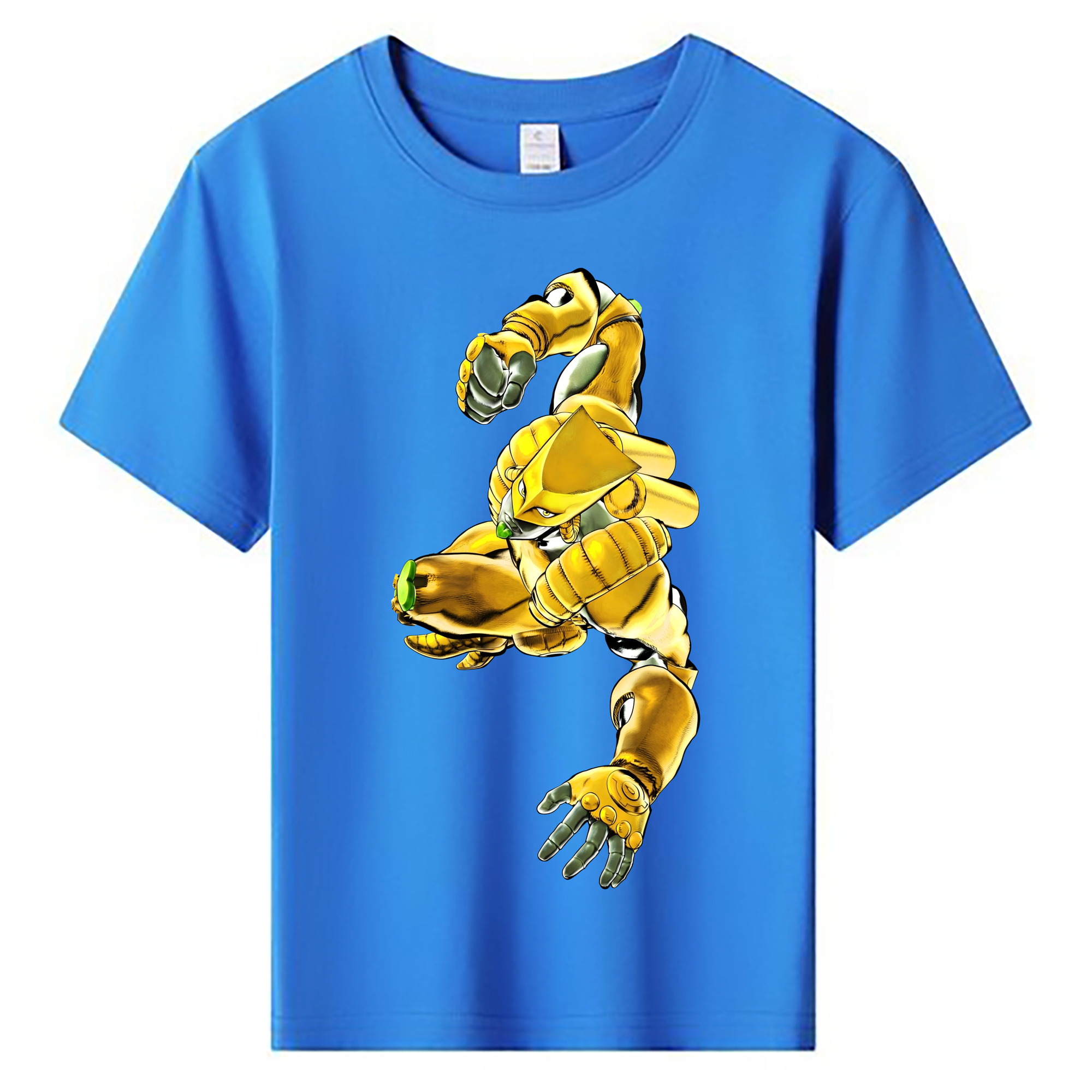 （画像用） ジョジョの奇妙な冒険 ディオ?ブランドー JoJo's Bizarre Adventure Dio Brando 綿100％キッズTシャツ（フロントプリント）
